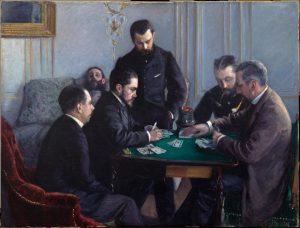 Louvre di Abu Dhabi, Gustave Caillebotte, Il gioco del Bezique, 1880 Louvre di Abu Dhabi, Gustave Caillebotte, Il gioco del Bezique, 1880