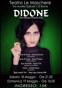 “Didone” al Teatro Le Maschere il 18 e 19 maggio 2019